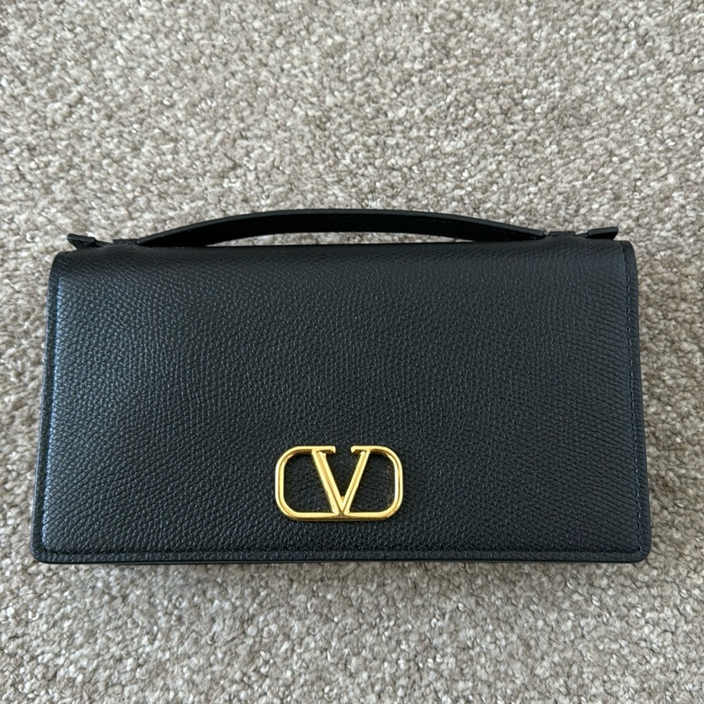 VALENTINO black Vsling leather bag
